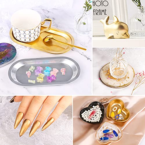 Metallic Pigment Powder, LEOBRO 6 Jars Metallic Mica Powder for Epoxy Resin, Fine Resin Pigment Powder, Resin Dye, Resin Color Pigment for Epoxy LEOBRO