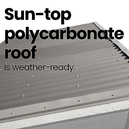 Handy Home Products Highland 8x6 Modern Wooden Storage Shed Handy Home Products