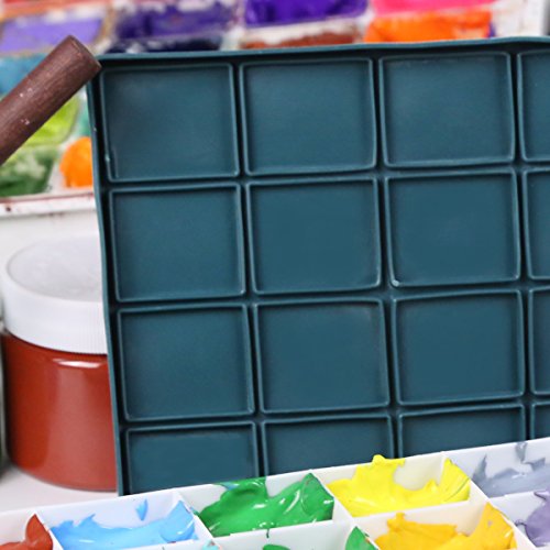 Transon Artist Paint Saver Palette 24 Wells with 1 Fine Paintbrush TRANSON
