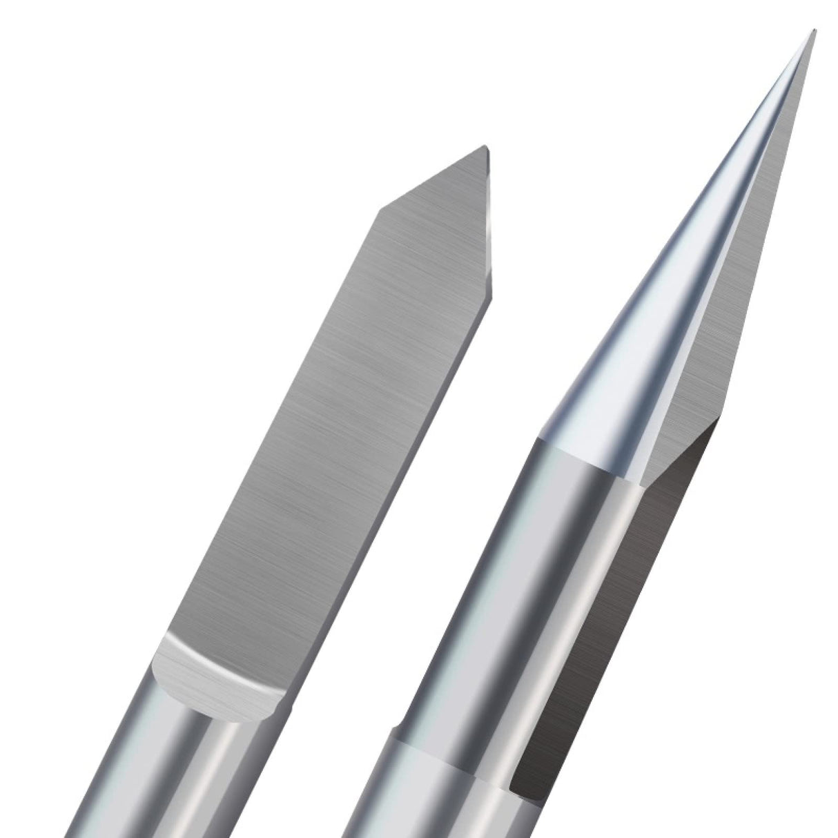 Drill Bit PCB Engraving Bits 4mm Shank Flat Bottom End Mill Tipped Carbide 3D Engraving Bit CNC Router Bit,4x0.2x45D WZFC