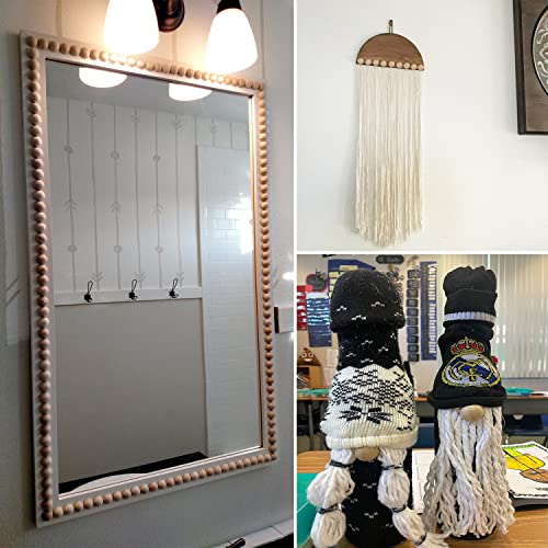 80 PCS 2 Inch Half Wood Balls, Split Wood Balls, Half Wooden Spheres, Half Round Balls, Suitable for Painting, Glass, Various Materials, DIY Jewelry GNIEMCKIN