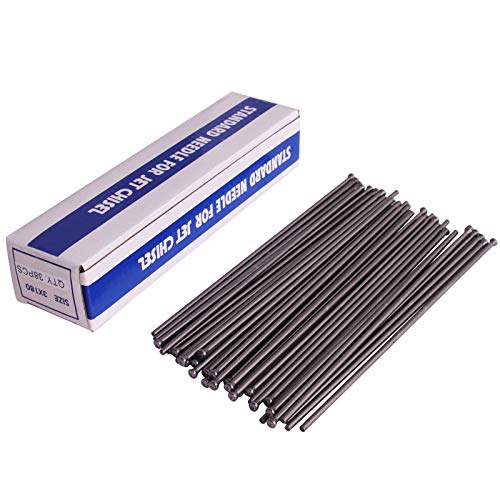 Descaling Needles for Needle Scaler, 38 Pcs Replacement Needles Set for Electric & Air Needle Scaler, 7' Length SWANSOFT
