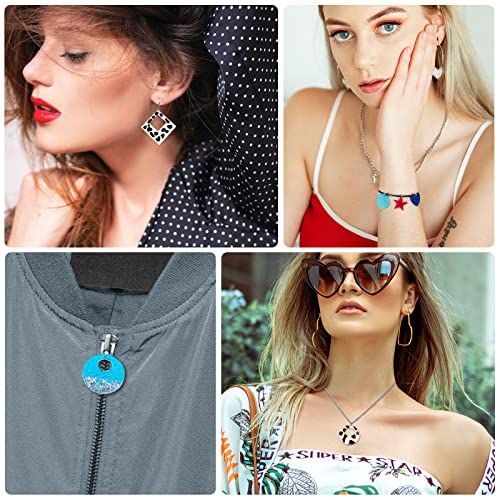 LET'S RESIN 198PCS Resin Jewelry Molds, with 8 Pairs Earring Resin Molds, Resin Earring Molds Silicone for Jewelry, Earring Hooks, Jump Rings, LET'S RESIN