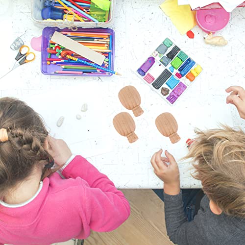 Milisten 10Pcs Wooden Bottle Unfinished Wooden Peg Dolls Natural Wood Figures Bottle Shapes for Arts and Crafts Projects, 2.5X2.5X3.7CM Milisten