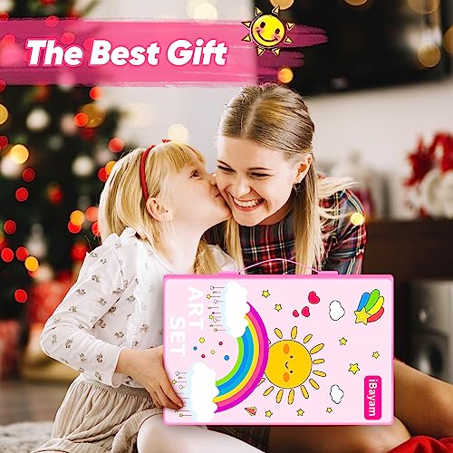iBayam Art Supplies, 139-Pack Drawing Kit Painting Art Set Art Kits Gifts Box, Arts and Crafts for Kids Girls Boys, with Coloring Book, Crayons, iBayam