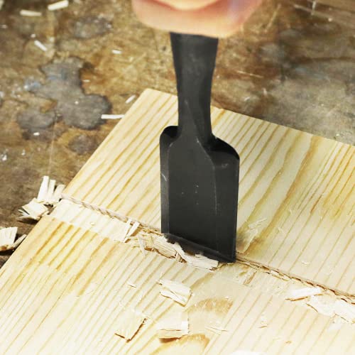 KAKURI Japanese Mortise Chisel for Woodworking 1/4" (6mm), Made in JAPAN, Wood Chisel Oire Nomi, Razor Sharp Japanese High Carbon Steel Blade, White KAKURI