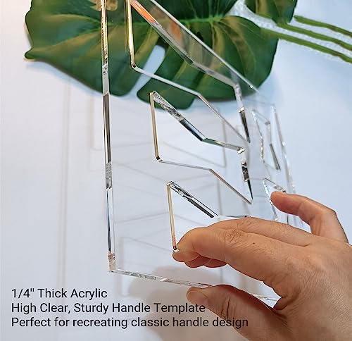 Bow Tie Router Templates,Classic Bow Tie Inlay Acrylic Router Template,Butterfly Inlay Templates,Router Templates for Woodworking (7.75x7.75") Yuxuanish