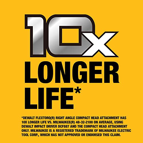 DEWALT Right Angle Attachment, Impact Ready, 1.5" (DWARA120) DEWALT