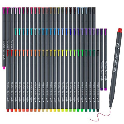 Vanstek 72 Colors Journal Planner Colored Pens, Fineliner Pens for Journaling, Writing Coloring Drawing, Note Taking, Calendar, Planner, Art Office