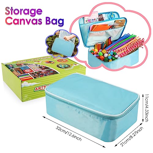 Sundaymot Arts and Crafts Supplies for Kids, 2000+Pcs Craft Kits for Kids, DIY School Craft Project, Bulk Craft Set, Includes Art Supplies and Oxford Sundaymot