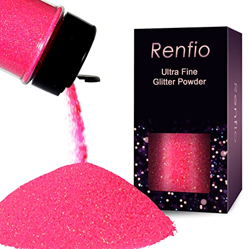 Renfio Iridescent Ultra Fine Glitter Powder Resin Supplies Glitters 1.75 Oz (50g) PET Flake Crafts Sequins 1/128" 0.008" 0.2mm Epoxy Chips Flakes for Renfio