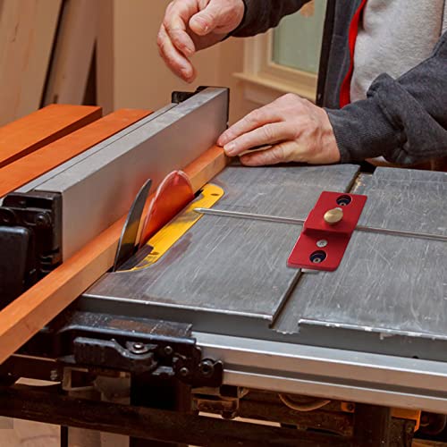 Table Saw Fence Parallel Positioning Tool, Aluminum Alloy Saw Blade Alignment Jig Table Saw Indicator Gauge Woodworking Aligning and Calibrating CDIYTOOL