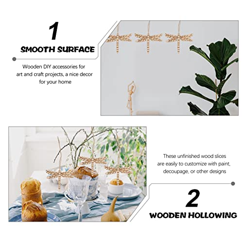 HEALLILY Blank Wooden Ornaments 50 Pcs Unfinished Wood Slices, Christmas Ornaments Wood Kit, Natural Wooden DIY Crafts with Rope for Xmas Holiday HEALLILY