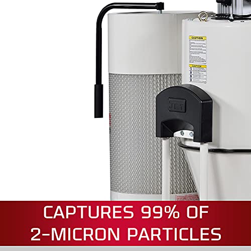 JET JCDC-2 Cyclone Dust Collector, 2-Micron Filter, 938 CFM, 2 HP, 1Ph 230V (717520) Jet