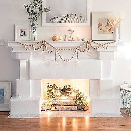 Craftdady 40pcs Unfinished Flat Round Wood Pendants 80mm Large Circle Linking Ring Charms for DIY Jewelry Crafts Home Ornaments Craftdady