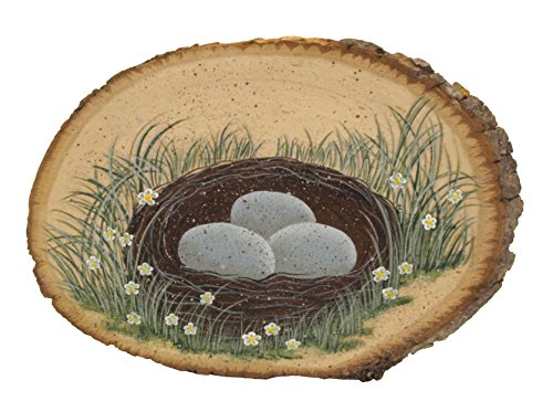 Walnut Hollow Basswood Round, Small 5-7" wide with Live Edge Wood (Pack of 1) - For Wood Burning, Home Décor, and Rustic Weddings Walnut Hollow