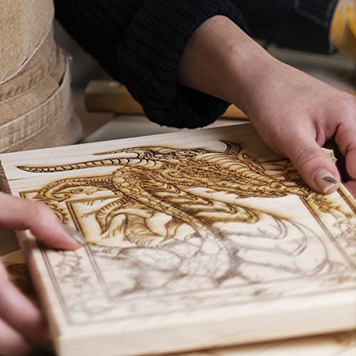 PHOENIX 8x10 Inch Unfinished Birch Wood Panel Boards for Painting - 6 Pack Professional 3/4" Wooden Cradled Panels for Mixed-Media Painting, PHOENIX