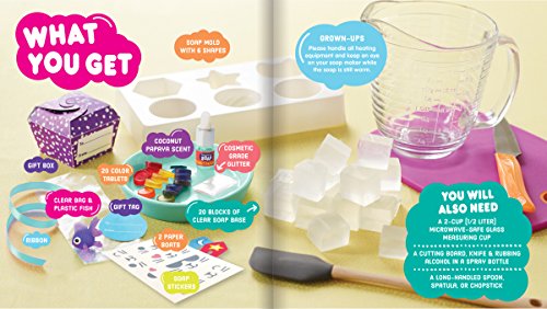 Make Your Own Soap (Klutz Activity Kit) for 72 months to 180 months includes blocks of clear soap base (20) Klutz