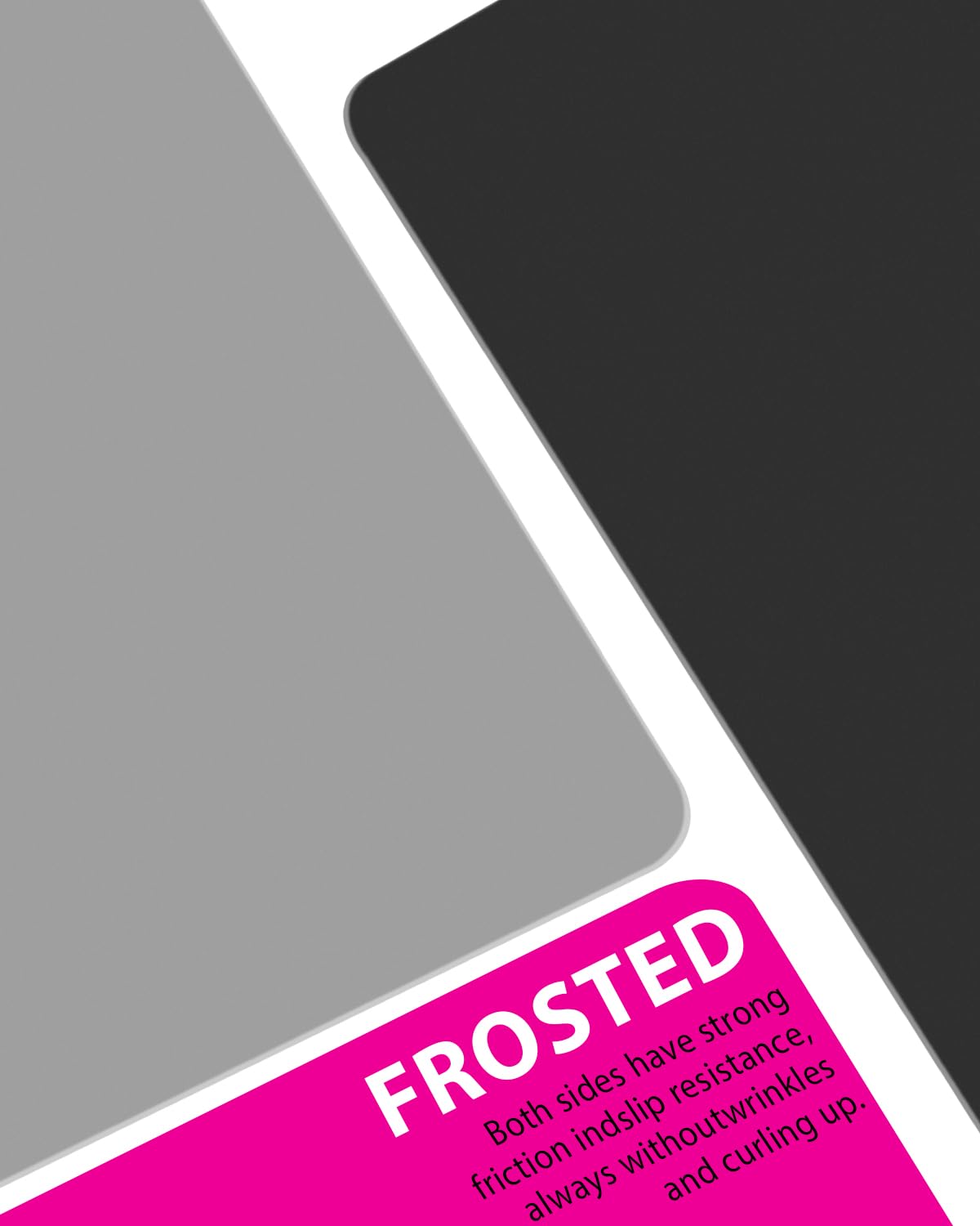 Silicone Mat Large, IKOCO 23.6"x15.7" Silicone Craft Mat for Playdough and Nonstick Silicone Sheets for Crafts, Paint, Resin Casting Molds (Black & IKOCO