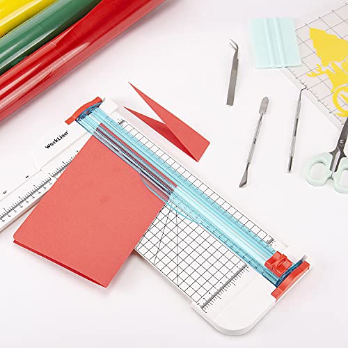 WORKLION Essential Tool Set Assorted: Vinyl Weeding Craft Basic kit and 12 inch Paper Cutter for Weeding Vinyl & Cricut & Silhouettes & Cameos & WORKLION
