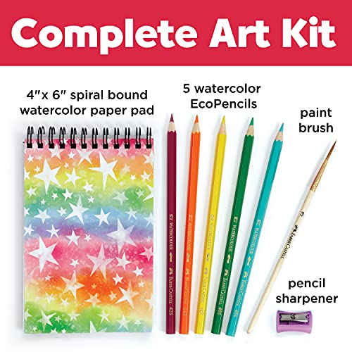 Faber-Castell How to Rainbow Watercolor Pencils Set - Kids Painting Kits, Art Kit for Kids 6-8+ Faber-Castell