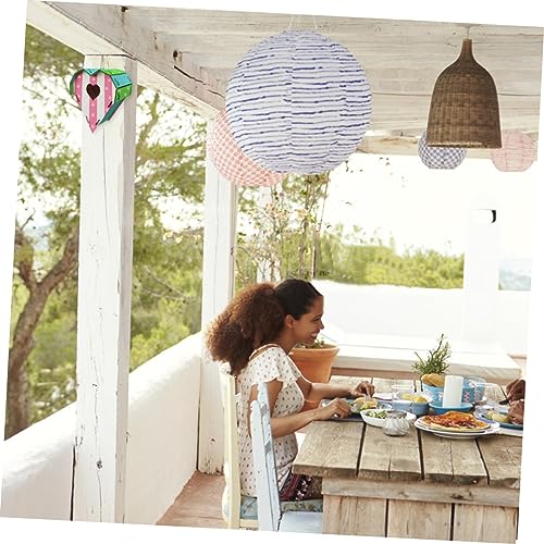 SEWOART 1 Set Bird House Wooden Birds Unfinished Birdhouse Bird Feeding House Kids Paint Bird Nest DIY Painting Bird Huse DIY Bird DIY Wood SEWOART