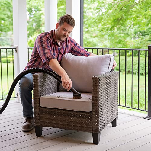 CRAFTSMAN CMXZVBE38785 1-1/4 in. Natural Hair Dusting Brush Wet/Dry Vac Attachment with 1-7/8 in. and 2-1/2 in. Adapters Craftsman