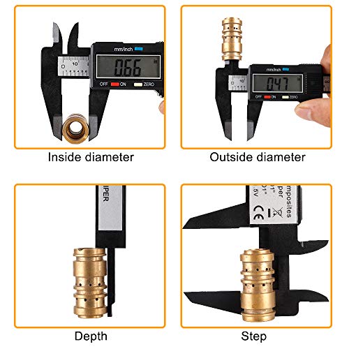 Digital Caliper, Sangabery 0-6 inches Caliper with Large LCD Screen, Auto - Off Feature, Inch and Millimeter Conversion Measuring Tool, Perfect for Sangabery