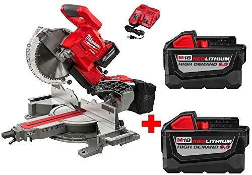 Milwaukee M18 18-Volt FUEL Lithium-Ion Cordless Brushless 10 in. Dual Bevel Sliding Compound Miter Saw Kit Milwaukee