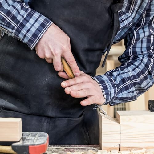 HUATMEC Wood Chisels Set of 4, Carbon Steel Beveled Edge Blade, Beech Handle for Woodingworking and Carving HT0315 HAUTMEC