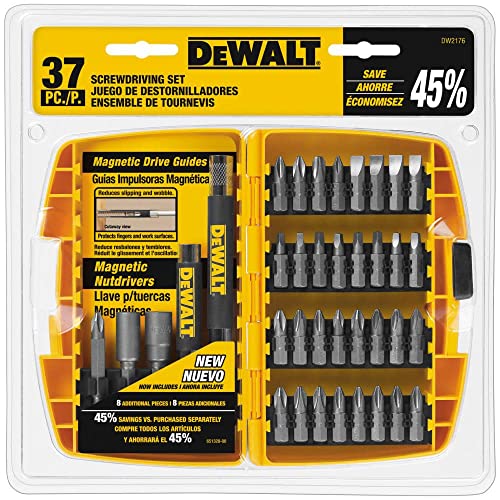 DEWALT Screwdriver Set, 37-Piece (DW2176),Silver DEWALT