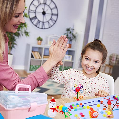3000+ Itopstar Kids Arts and Crafts Supplies for Kids Girls Ultimate Crafting Supply Set in Portable 3 Layered Plastic Art Box All in One for Craft Itopstar