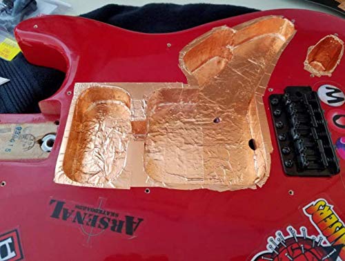 Copper Tape for Guitars - Copper Shielding Tape for Guitars - Copper Foil Tape EMI Shielding, Crafts, Electrical Repairs, Conductive Adhesive Copper Copper Tape