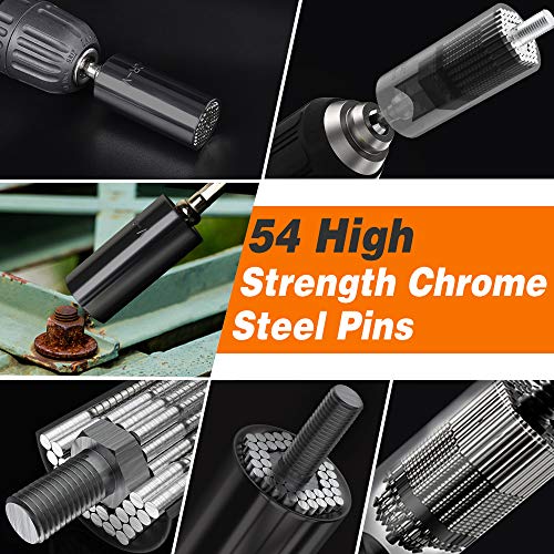 Super Universal Socket Gifts for Men - Tools Christmas Stocking Stuffers for Adults Grip Socket Set with Power Drill Adapter, Gadgets for Men Dad Him SOOFUN