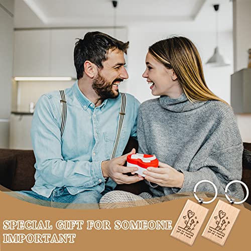 20 Pieces Blank Wooden Key Chain, Rectangle Wood Blanks for Key Chains, Wood Engraving Blanks for DIY Gift Crafts fuceury