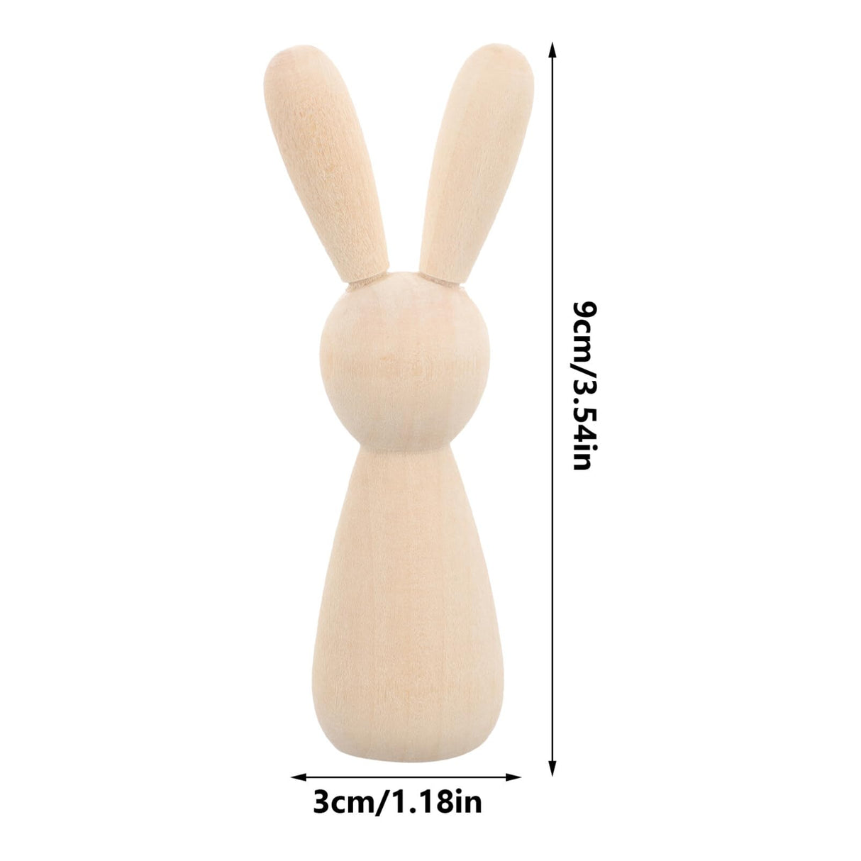 VILLCASE 10pcs House Decorations for Home Wooden Playset Home Accessories Decor Shelf Decorations Wooden Toys Wooden Rabbits Unfinished Wood Peg VILLCASE