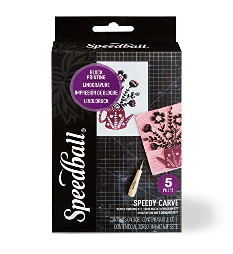 Speedball Speedy-Carve Block Printing & Rubber Stamp Making Kit, Standard Edition Speedball