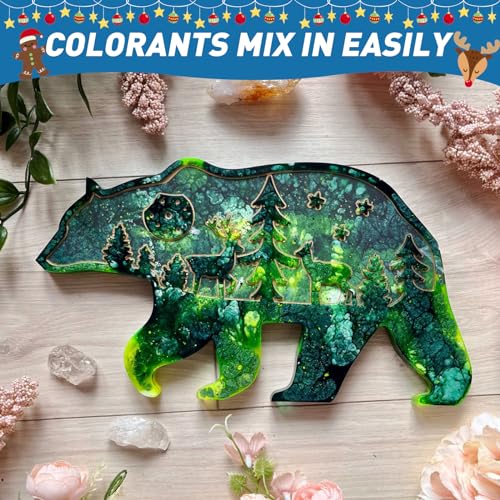 Fast Cure Epoxy Resin 80oz-Shabebe Upgrade 4H Demold Epoxy Resin with 3X Anti-Yellowing, Crystal Clear & Bubble Free Epoxy Resin, Casting & Coating Shabebe