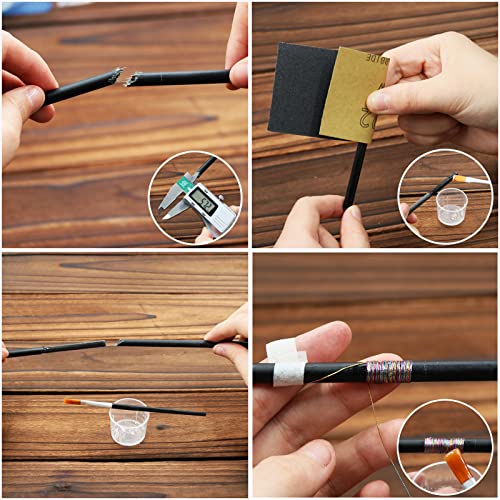 FishTrip Fishing Rod Repair Kit Complete with Epoxy,10pcs Carbon Fiber Sticks Pole Building Kit, AB Glue, Wrapping Thread for Saltwater Freshwater FishTrip