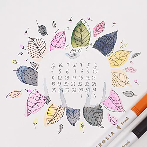 Primrosia 100 Dual Tip Markers + Summer Dot Grid Journal Primrosia