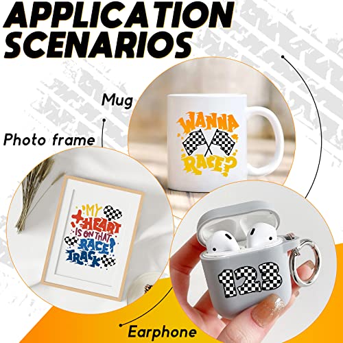 Tintnut Chessboard Permanent Vinyl Roll - 12 inch x 5ft, Checkered Racing Adhesive Vinyl Compatible with Cricut Machine, Black and White Permanent Tintnut