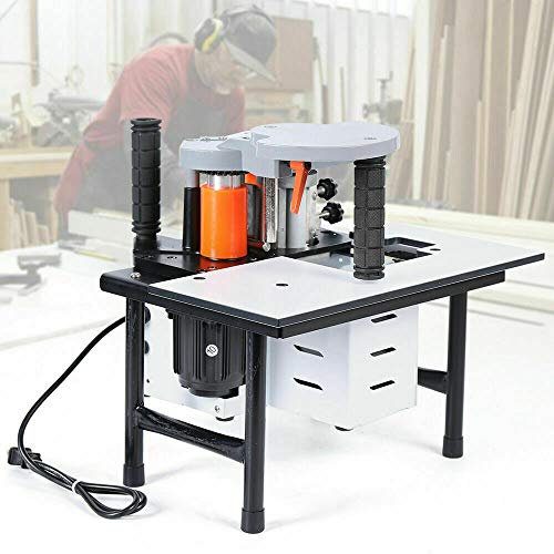 CNCEST Portable Edge Banding Machine Woodworking Double Side Gluing Edge Bander 110V US CNCEST