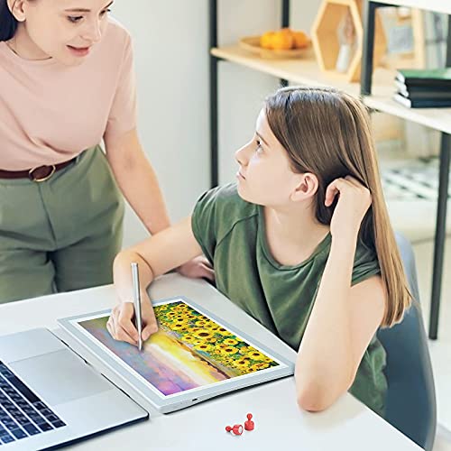 Rechargeable A4 Light Pad, Wireless Battery Powered LED Light Box for Tracing, Ultra-Thin Dimmable Light Board for Weeding Vinyl, Sketching, Drawing, FirstPower