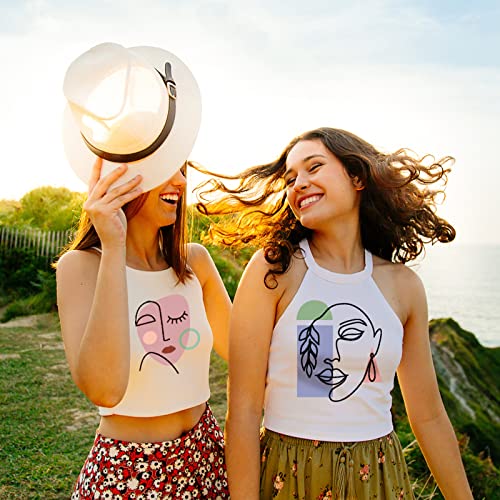 Tintnut Boho Color Heat Transfer Vinyl - 18 Sheets 12 X10 Inche Neutral Tone Brown HTV Vinyl Aqua Iron On Vinyl Beige/Brown/Tan/Light Lilac HTV for Tintnut