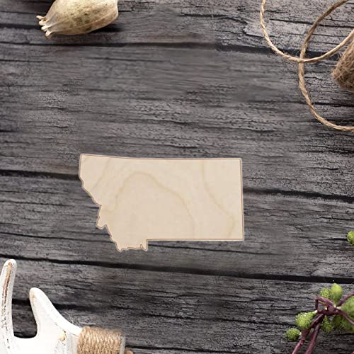 State Map of Montana Wood Craft,Unfinished Wooden Cutout Art,DIY Wood Sign, Inspirational Farmhouse Wall Plaque,Rustic Home Decor for Bedroom Living Arupkeer