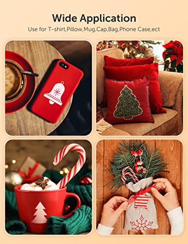 Hiipoo Sublimation Ink Set with 110 Sheet Sublimation Paper 8.5x11” 125G, 2 Pack Teflon Sheet, Heat Tape compatible for Inkjet Printer ET-2720 Hiipoo