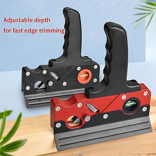 TIASOU Wood Planers for Woodworking, Chamfer Plane Woodworking Edge Corner Flattening Tool with Auxiliary Locator and Handles, Hand Chamfering Planer Tiasou