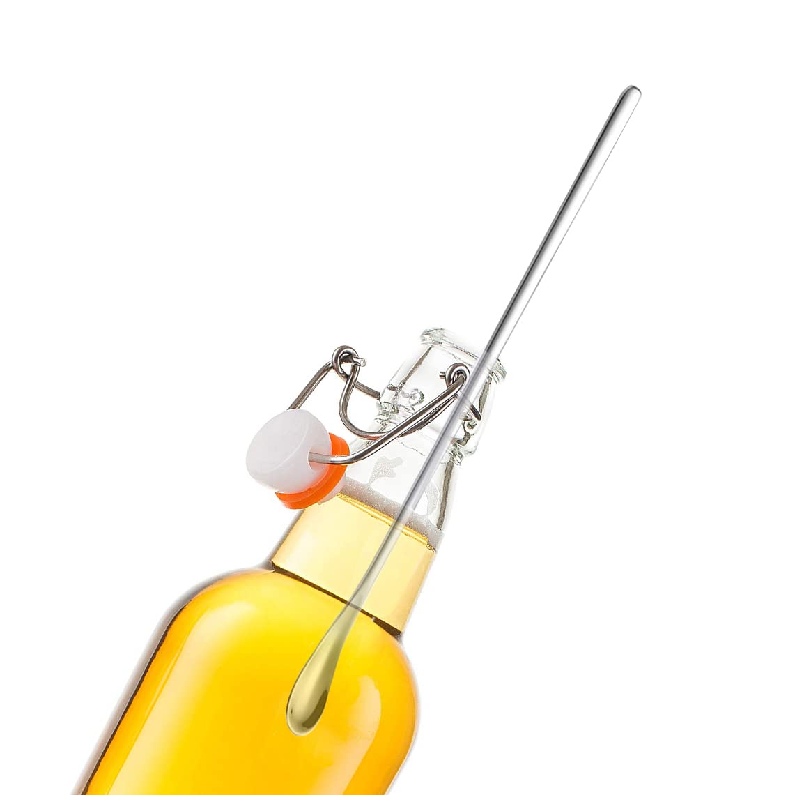 Delove Long Stainless Steel Cocktail Stirrers Stir Cocktail Drink Swizzle Stick Beverage Coffee Stirring Spoon- Mixing Spoon- Tiny Salt Condiment Delove