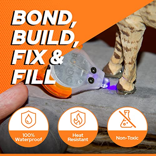 Bondic UV Glue Kit with Light, Super Glue, Plastic Welding Kit, Curing Light Liquid Plastic Repair, Jewelry Making, Necklace Craft, Glue Adhesive BONDIC