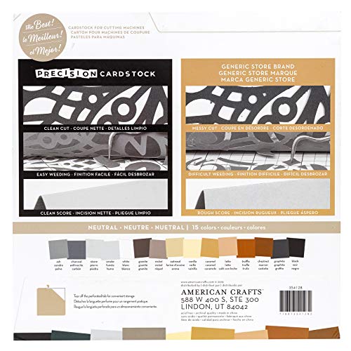 American Crafts Neutral 12x12 Cardstock American Crafts